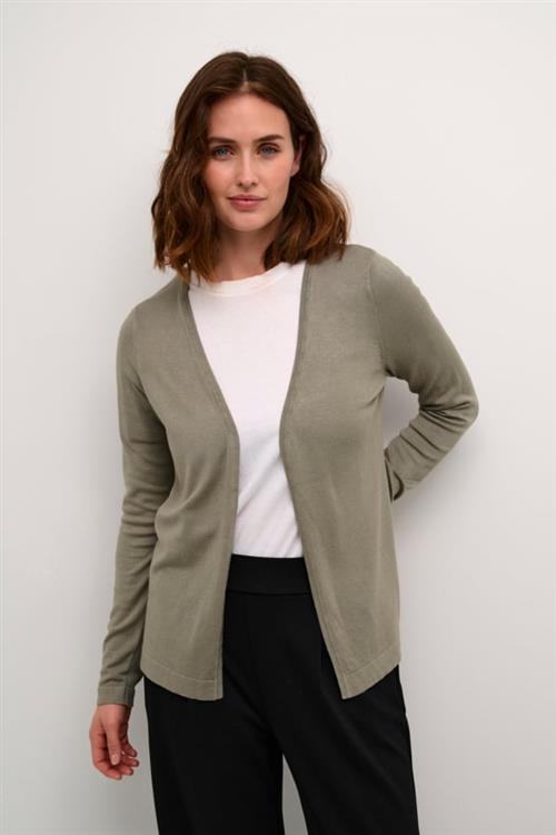 Kaffe Kafenia Astrid Cardigan Kvinde Vetiver Cardigans Regular Fit Str S - Nylon hos Magasin