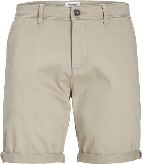 Jack & Jones Jpstbowie Jjshorts Solid SN Mand Crockery Chino Shorts Regular Fit Str S - hos Magasin