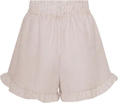 Se A-VIEW Sonja Shorts Kvinde Sand/white Casual Shorts Str 34 - hos Magasin ved Magasin