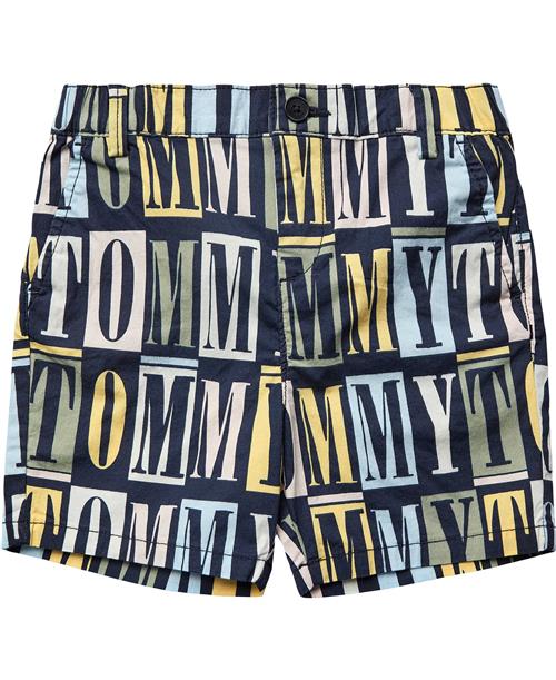 Tommy Hilfiger Tommy AOP Shorts Str 4 år / 104 cm - Desert Sky Shorts & Bloomers Bomuld hos Magasin