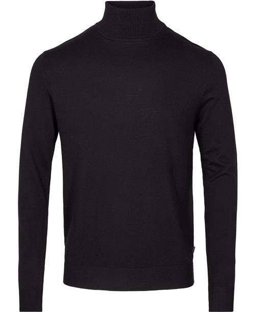 Jack & Jones Jjeemil Knit Roll Neck Noos Mand Sort Turtlenecks Str S - hos Magasin