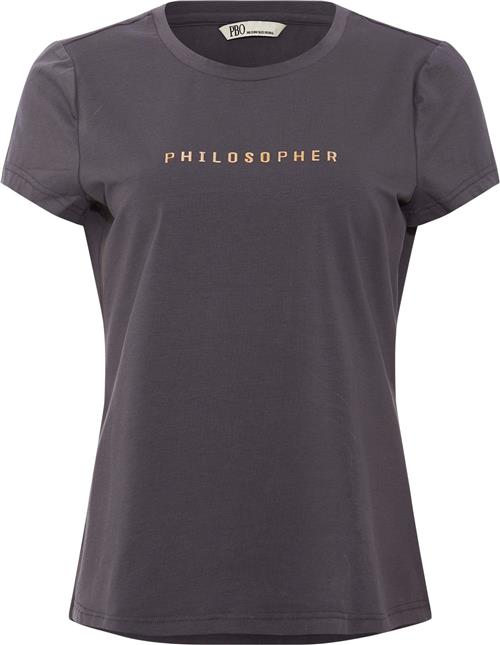 PBO ¤ Philosopher Tshirt ¤ Kvinde Ombre Blue Kortærmede T-shirts Str XL - hos Magasin