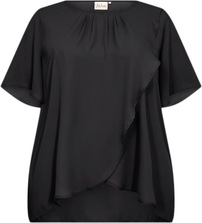 Wasabiconcept Watherese 4 Kvinde 9999 Black Kortærmede Bluser Str 50/52 - Polyester hos Magasin