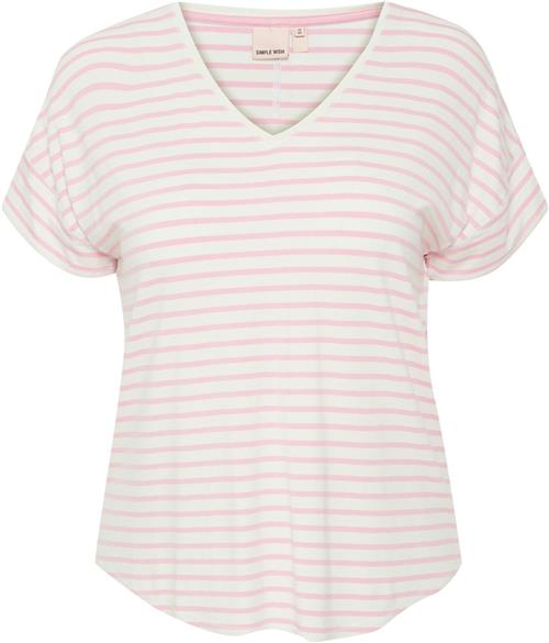 Simple Wish Swfeporsi TEE 1 Kvinde Pink Frosting Mix Kortærmede T-shirts Str 42/44 - hos Magasin