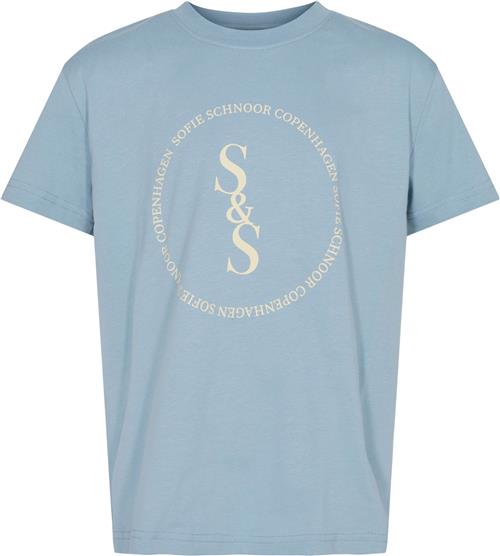 Sofie Schnoor Tshirt Str 8 år / 128 cm - Light Blue Kortærmede T-shirts hos Magasin