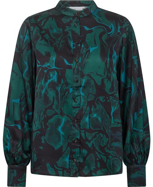 Se Karen by Simonsen Fairykb Shirt Kvinde Evergreen Glaze Langærmede Bluser Loose Fit Str 44 - hos Magasin ved Magasin