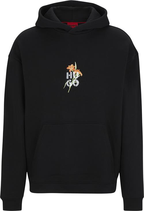 HUGO Diblossomy Mand Sort Hoodies Str S - hos Magasin