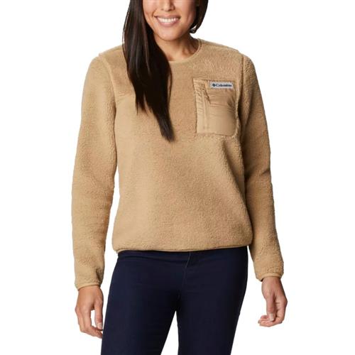 Se Columbia West Bend Crew Kvinde Beige Sweatshirts Str S - Polyester hos Magasin ved Magasin