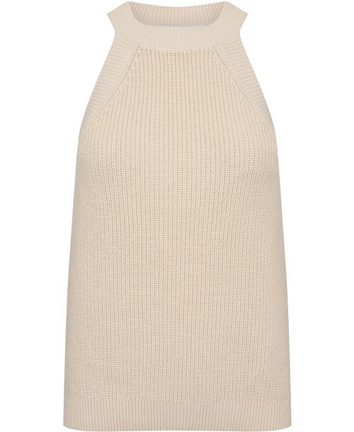 Se Selected Femme Slfvinna SL Halterneck Knit Kvinde Birch Tanktoppe Str S - hos Magasin ved Magasin