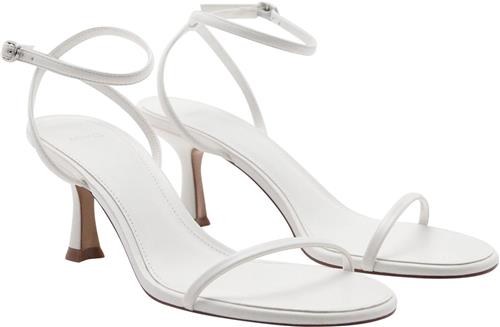 Se MANGO Sandals .- FLO Kvinde White Højhælede Sandaler Str 42 - hos Magasin ved Magasin