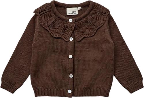 Sofie Schnoor Cardigan Str 1-2 mdr / 56 cm - Chocolate Brown Cardigans hos Magasin