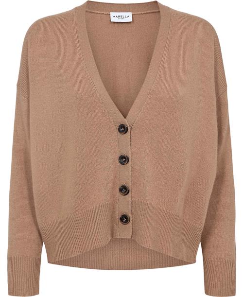 Marella Scorpio Kvinde Camel Cardigans Str XL - Uld hos Magasin