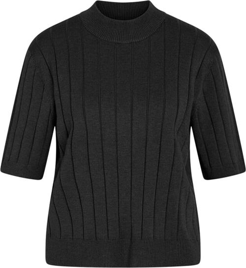 Bruuns Bazaar Anemonebbglady Knit Kvinde Black Sweaters Str S - Viskose hos Magasin