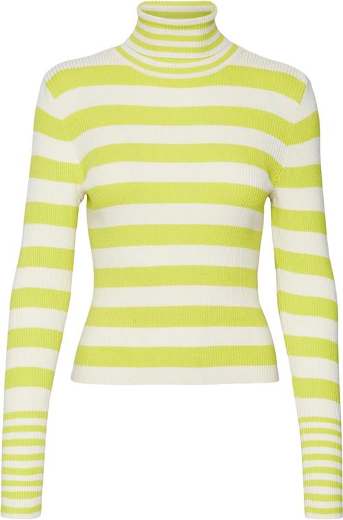 Vero Moda Vmmaxine LS Rollneck Pullover BOO Kvinde Birch/w. Sulphur Spring Rullekraver Str L - hos Magasin