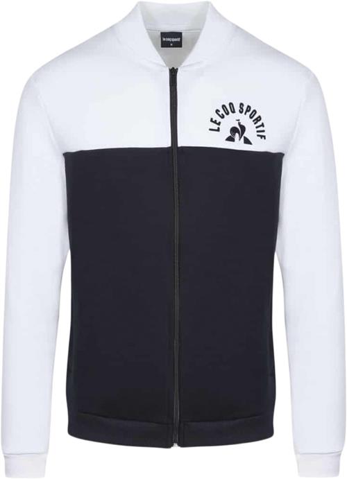 Se Le Coq Sportif Saison 2 FZ Sweat N°1 M SKY CA Mand White Sweatshirts Str S - Bomuld hos Magasin ved Magasin