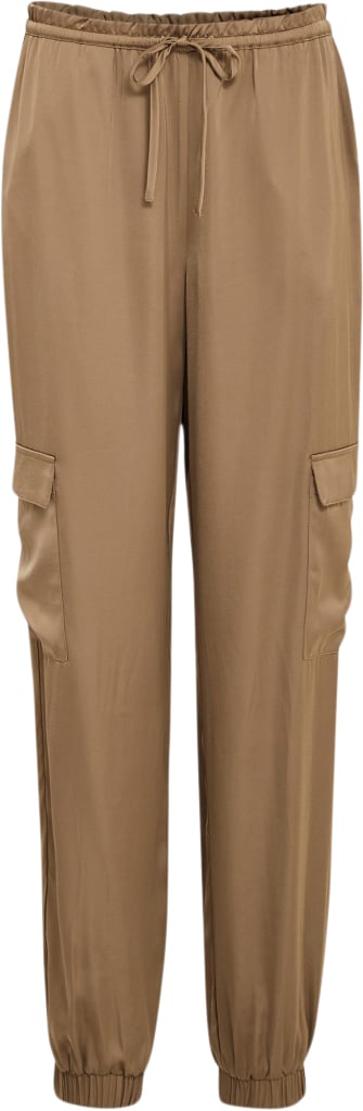 Se Minus Selva Mid Waisted Cargo Pant Kvinde Ermine Brown Cargo Bukser Str 42 - hos Magasin ved Magasin