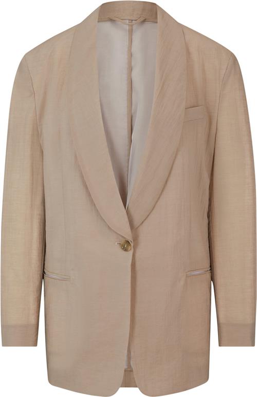 BOSS Jigago2 Kvinde Open Beige Blazere Str 36 - hos Magasin