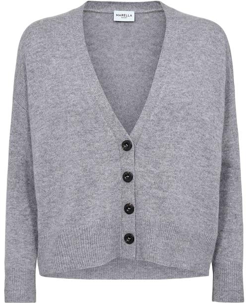 Marella Scorpio Kvinde Melange Grey Cardigans Str XL - Uld hos Magasin