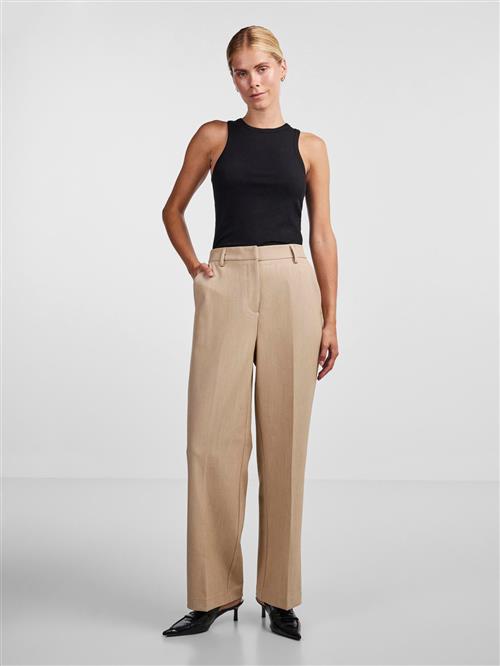 Se YAS Yaslikka HW Wide Pants S. Noos Kvinde Nomad Bukser Med Lige Ben Str XS - hos Magasin ved Magasin