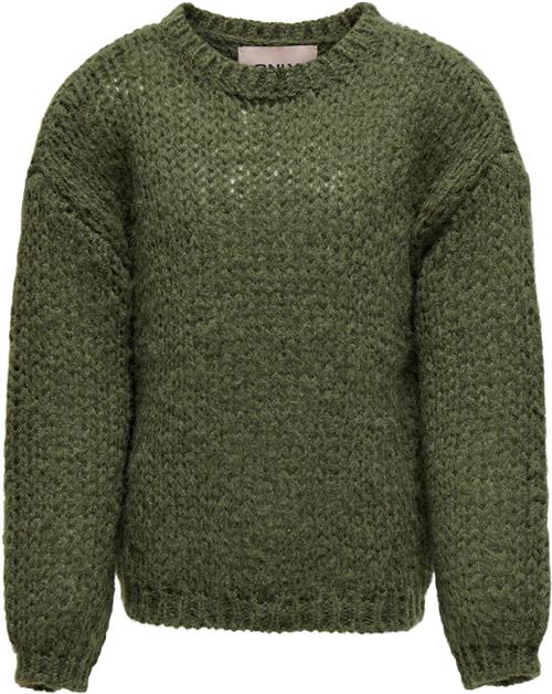 ONLY Kognewnordic Life LS Oneck KNT Str 122/128 - Winter Moss Strik hos Magasin