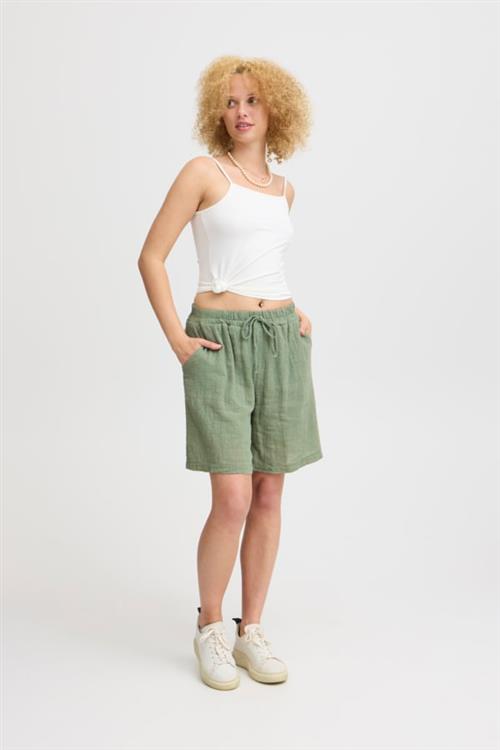 Sorbet Sbalexa Solid Shorts Kvinde Sea Spray Bermudashorts Str L - hos Magasin