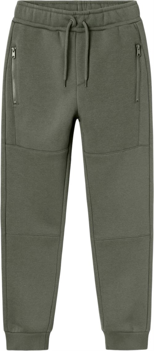 Name It Nkmnaskab Nreg Sweat Pant BRU Str 128 - Tea Leaf Bukser hos Magasin