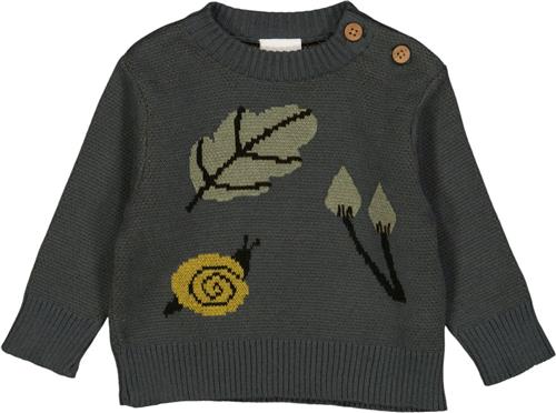 Se Müsli by Green Cotton Forest Knit Sweater Baby Str 98 - Balance Green Strik Bomuld hos Magasin ved Magasin