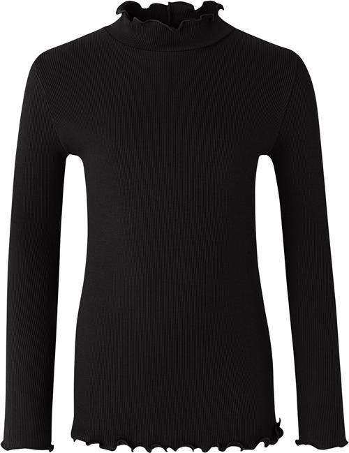 Se Rosemunde Turtleneck Str 140 Piger - Sort Langærmede T-shirts Bomuld hos Magasin ved Magasin