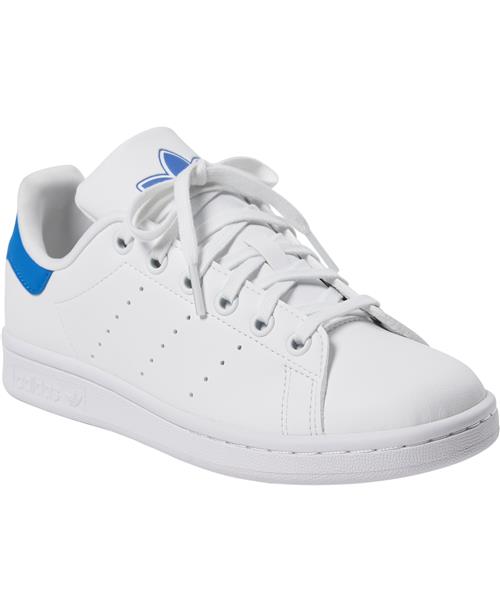 adidas Originals Stan Smith J Ftwwht/ftwwht/blu Sneakers Str 36 2/3 - hos Magasin