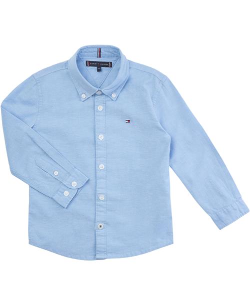 Tommy Hilfiger Boys Stretch Oxford Shirt L/S Str 3 år / 98 cm - C1s Skjorter Bomuld hos Magasin