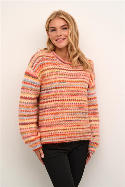 Culture Cuhazel Pullover Kvinde Multi Colors Sweaters Str XS - hos Magasin