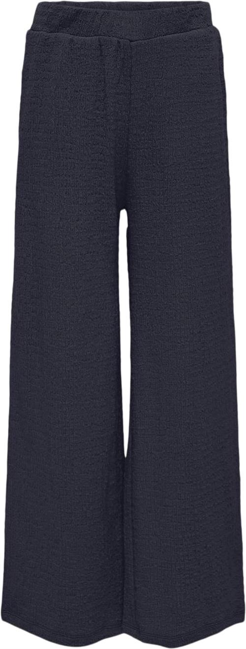 ONLY Kogemma Structure Wide Pant FF JRS Str 128 - Blå Bukser hos Magasin