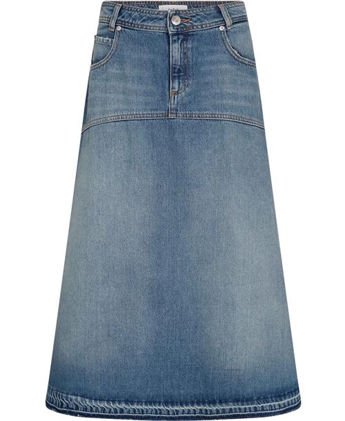 Ba&sh Skirt Valentia Kvinde Lightusedblue Maxi Nederdele Str M - Bomuld hos Magasin