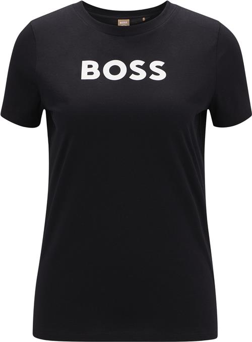 BOSS Boss Women Business Leisure Jersey Kvinde Sort Kortærmede T-shirts Str XL - hos Magasin