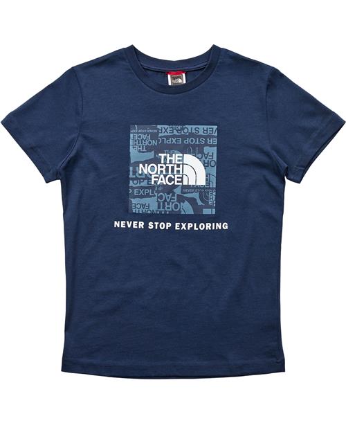 The North Face B S/S Redbox TEE Summit Navy Str L - Summit Navy Kortærmede T-shirts Bomuld hos Magasin