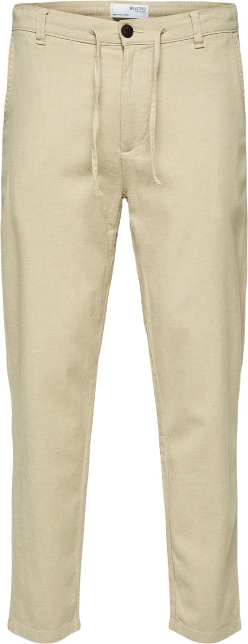 Selected Homme Slhslimtapebrody 172 Linen Pants N Mand Incense/mixed W. Oatmeal Chinos Str S - hos Magasin