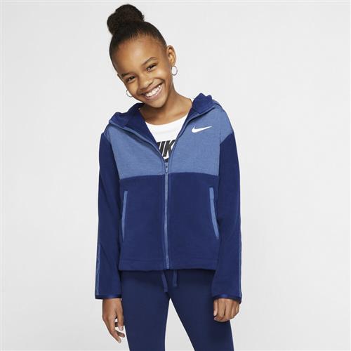 Nike Therma Full Zip Haettetroje 122-128 / XS - Sweatshirts & Hættetrøjer Polyester hos Magasin