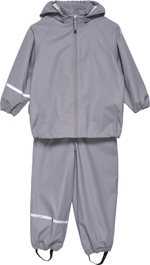 CeLaVi Basic Rainwear set PU Str 130 - Gull Regntøj hos Magasin