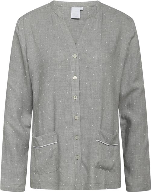 CCDK Jenny Shirt Kvinde Grey Melange Langærmede Skjorter Str S - hos Magasin