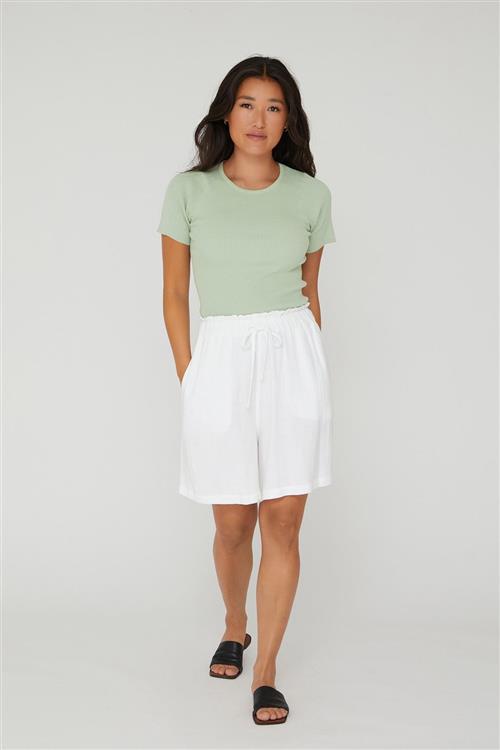 A-VIEW Lerke new Shorts Kvinde White Bermudashorts Str 38 - hos Magasin