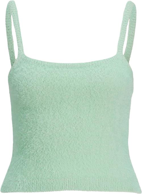 Se JJXX Jxolivia TOP Knit Kvinde Grayed Jade Toppe Str L - hos Magasin ved Magasin