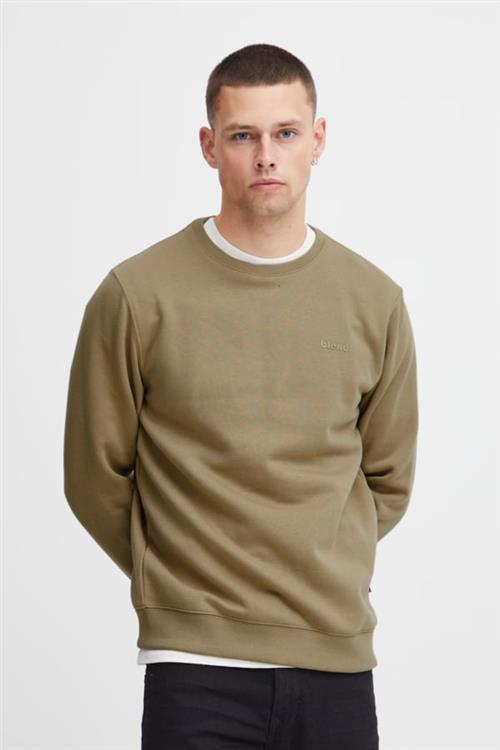 Blend Bhdownton Crew Neck Sweatshirt Regu Mand Lead Gray Sweatshirts Str L - hos Magasin