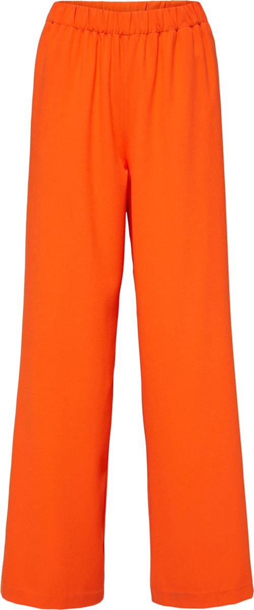 Se Selected Femme Slftinnirelaxed MW Wide Pant N NOO Kvinde Orangeade Bukser Med Brede Ben Str "34/""32" - hos Magasin ved Magasin