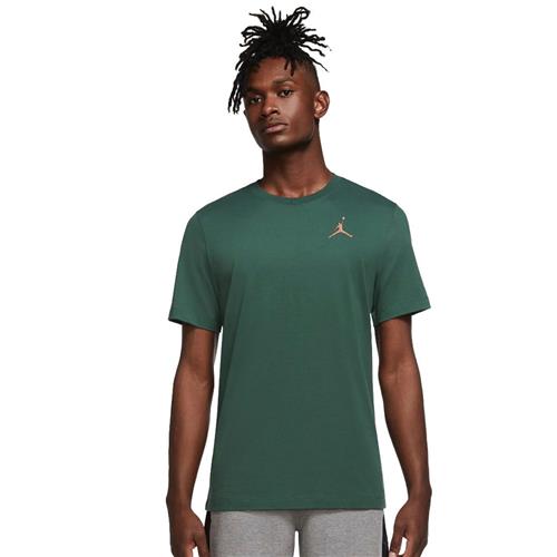 Se Nike Jordan Jumpman Tshirt Mand Green Kortærmede T-shirts Str XS - Bomuld hos Magasin ved Magasin