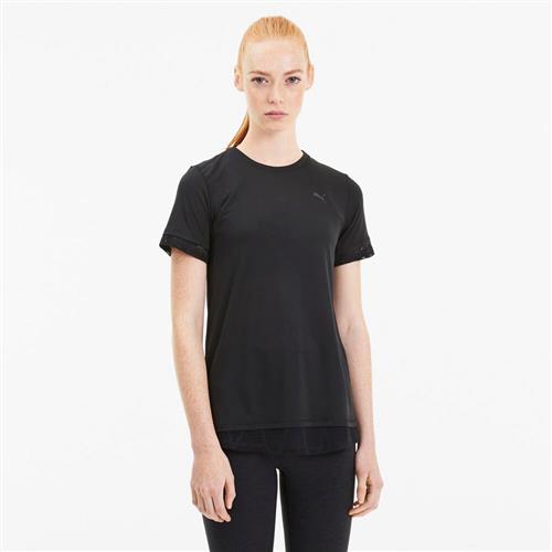 Puma Studion Mixed Lace Tshirt XS - Trænings T-shirts Polyester hos Magasin