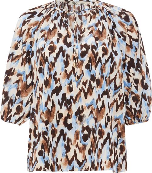 Se PBO ¤ Kauro Blouse ¤ Kvinde Animal Kortærmede Bluser Str 42 - hos Magasin ved Magasin