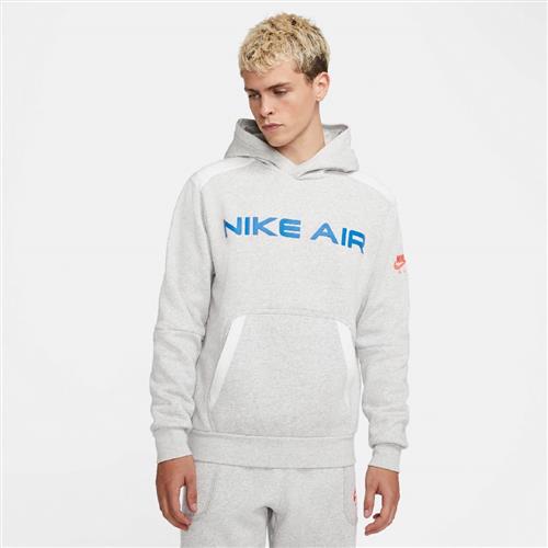 Se Nike air Pullover Fleece Mand Grey Hoodies Str S - Bomuld hos Magasin ved Magasin