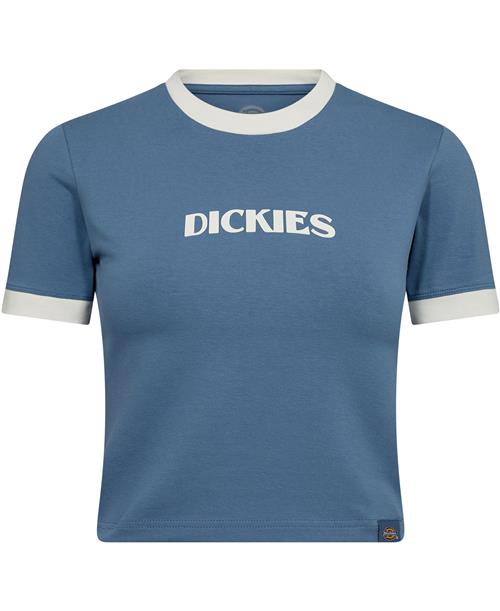 Dickies Herndon Ringer SS W Coronet Blue Kvinde Coronet Blue Kortærmede T-shirts Str XS - hos Magasin