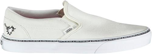 Vans ua Classic Slipon Mand Light Gray/white Sneakers Str 43 - hos Magasin