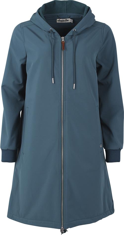 Danefæ Danekarla Softshell Dark Slate Kvinde Dark Slate Overgangsjakker Str XXL - Polyester hos Magasin